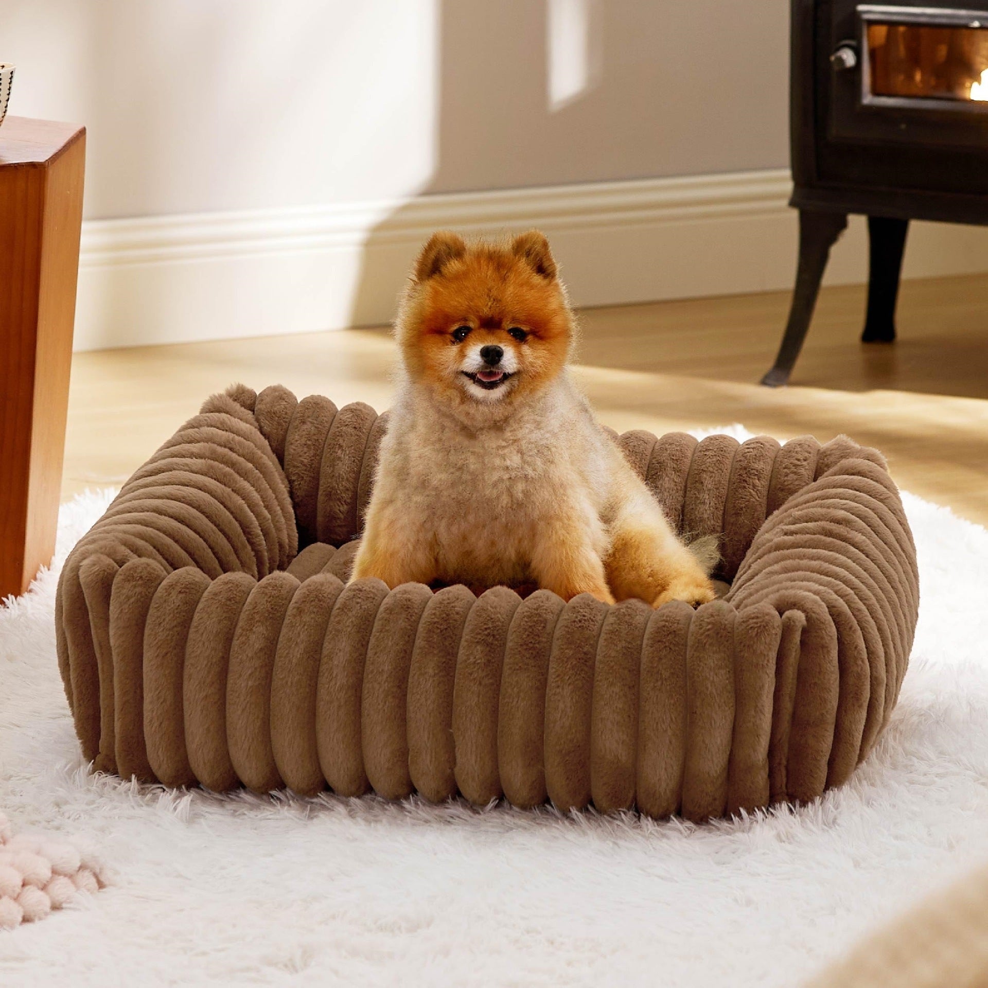 Luxe Pluche Honden- En Kattenbed