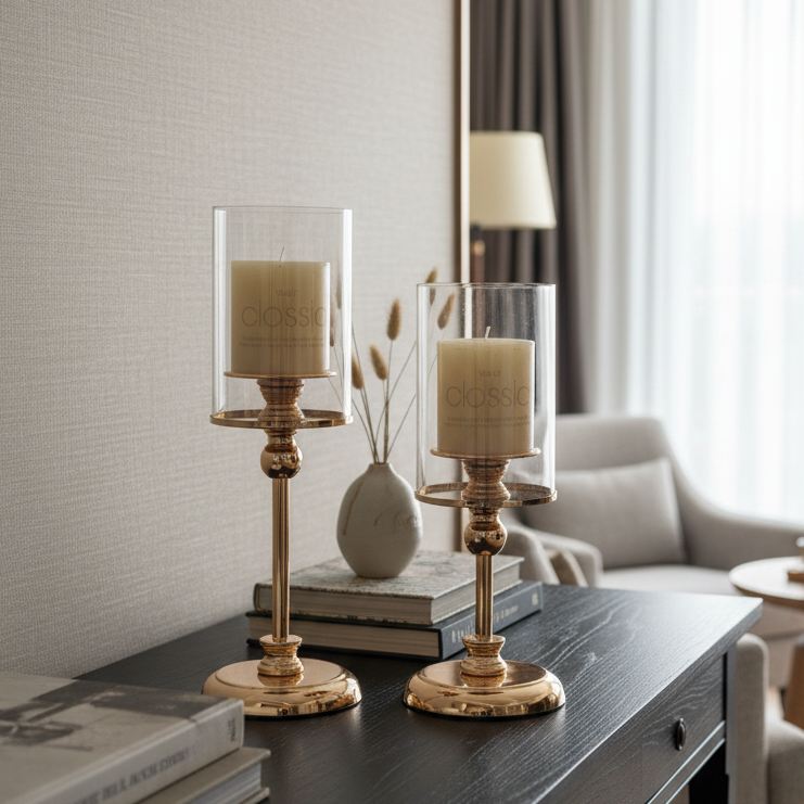 Klassieke Metalen Kandelaar