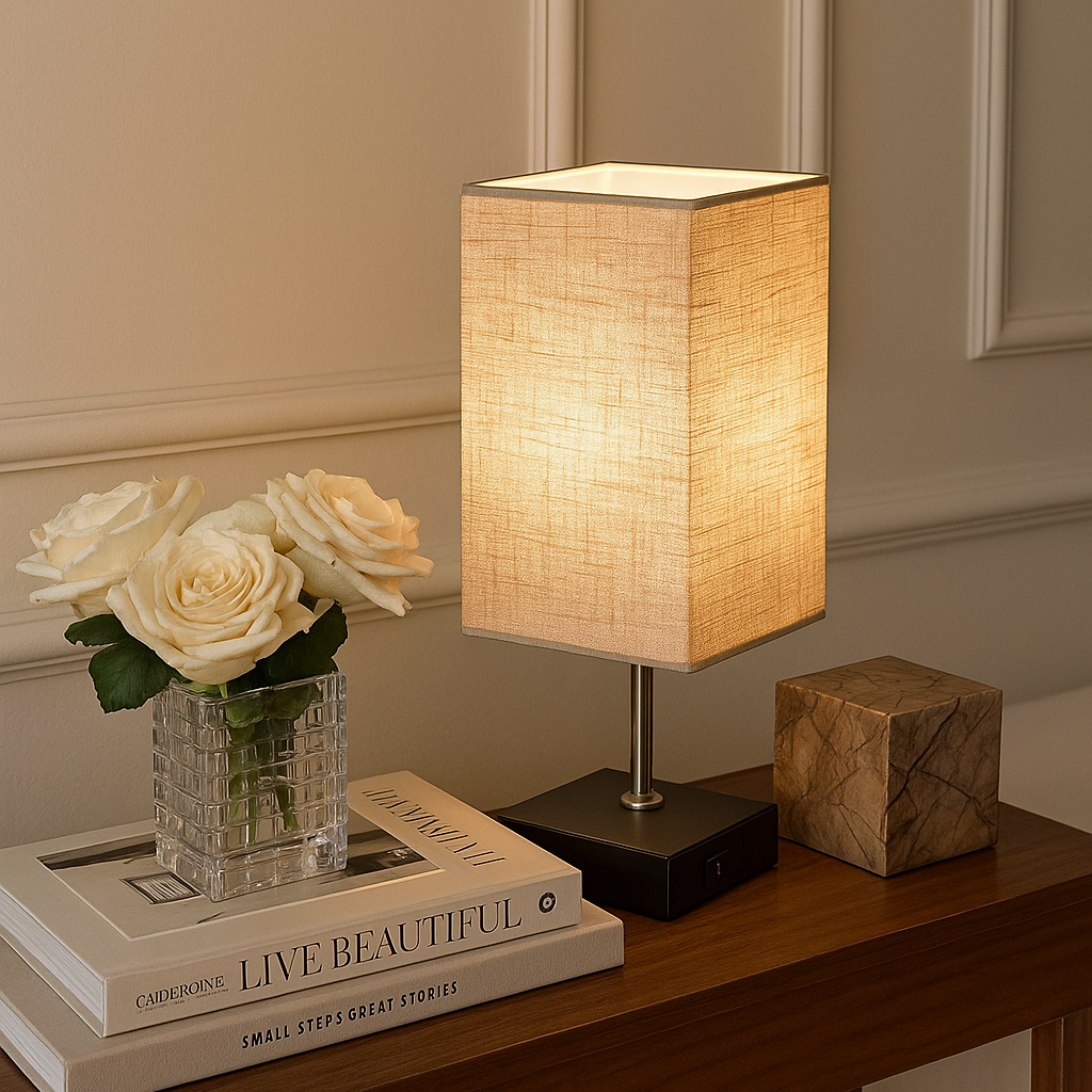 Linnen Tafellamp