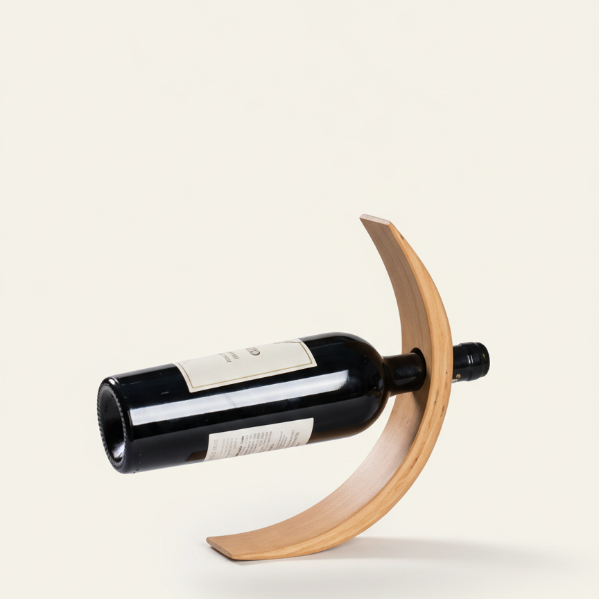 Unieke Bamboe Wijnfleshouder