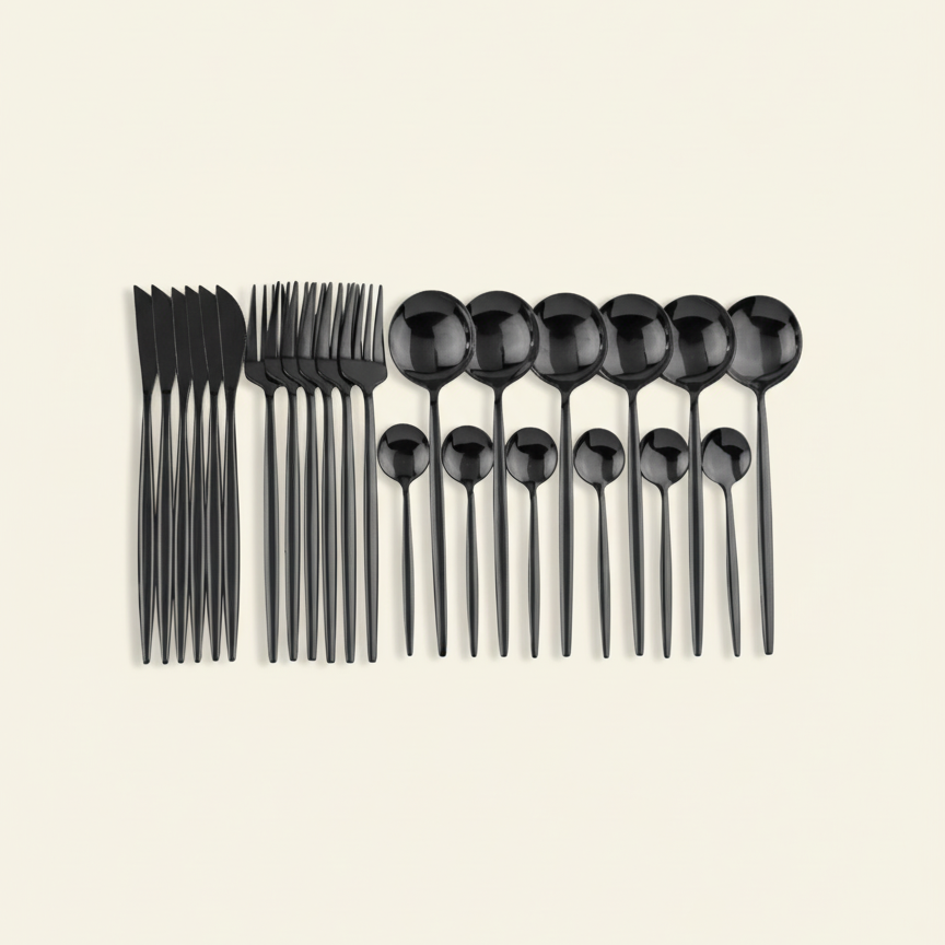 24-Delige Luxe Bestekset Van Roestvrij Staal