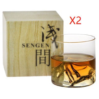 Handgeblazen Designglas met 3D-Gebergte