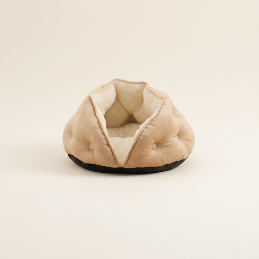 Luxe Semi-Gesloten Kattenbed