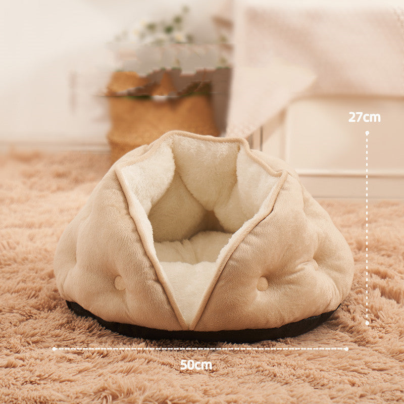 Luxe Semi-Gesloten Kattenbed