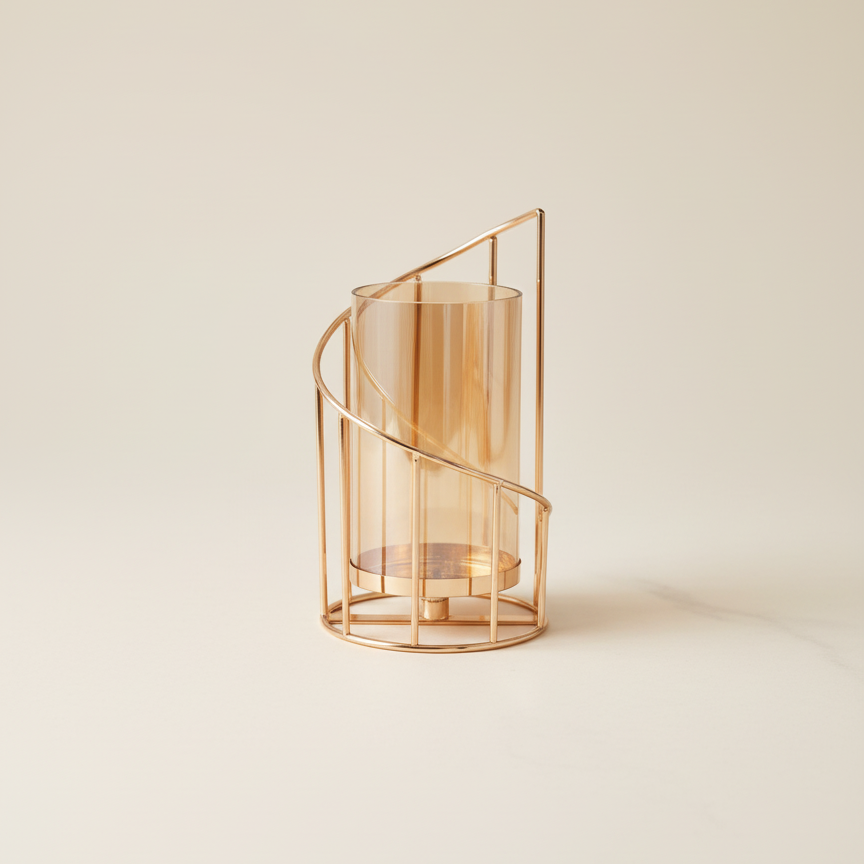 Romantische Glazen Kandelaar