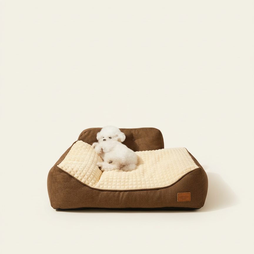 Comfortabel Hondenbed Met Afneembare Hoes