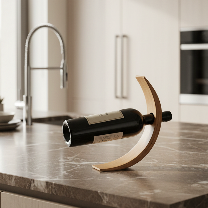 Unieke Bamboe Wijnfleshouder
