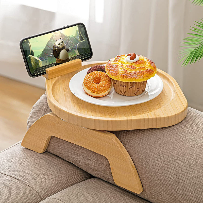 Bamboe Sofa Tray Met Inklapbare Poten