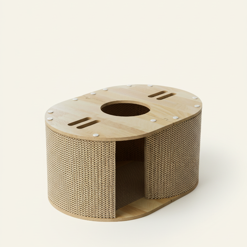 Luxe Katten meubel van Geweven Karton