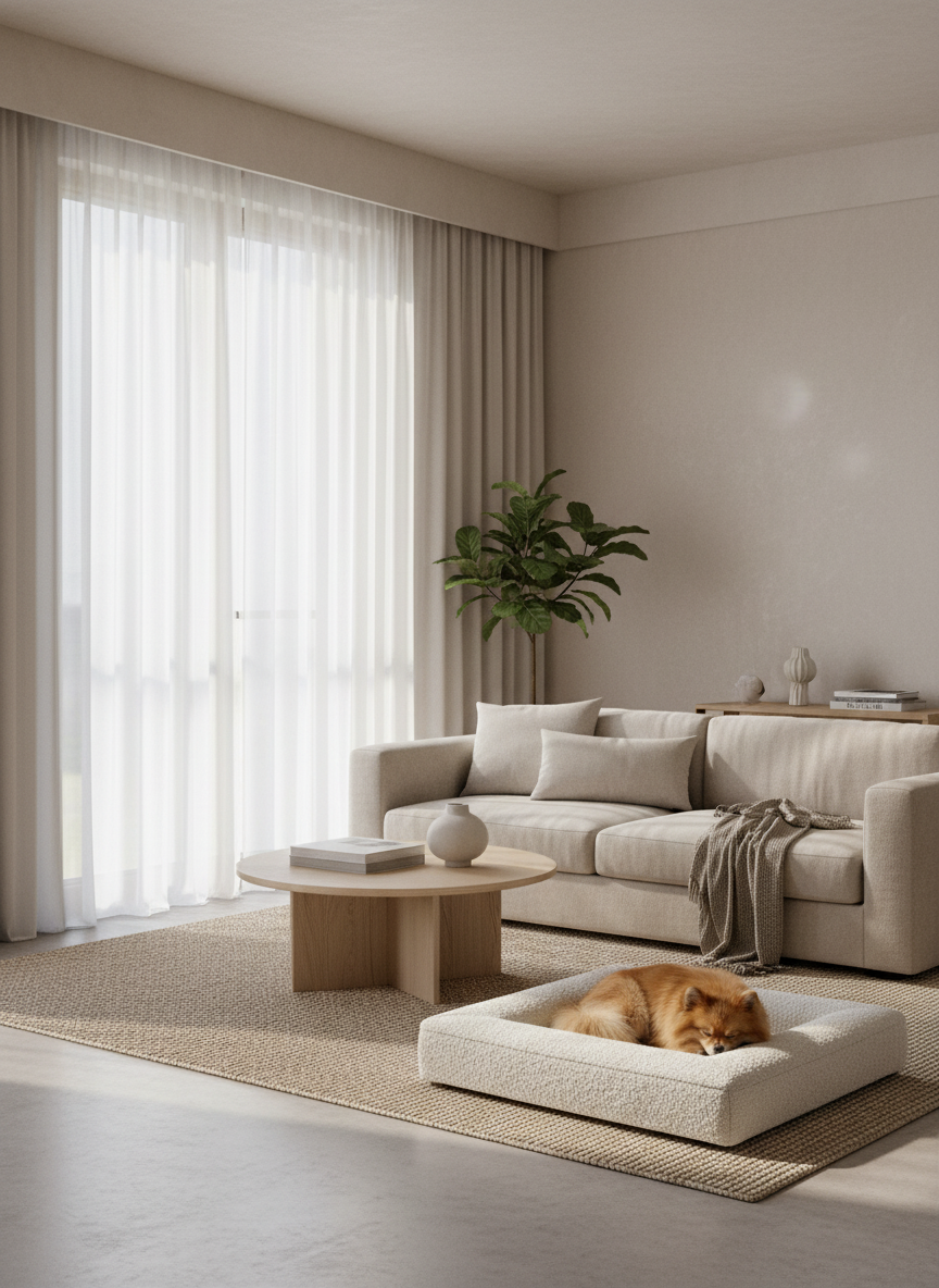 Orthopedisch Bouclé Hondenbed