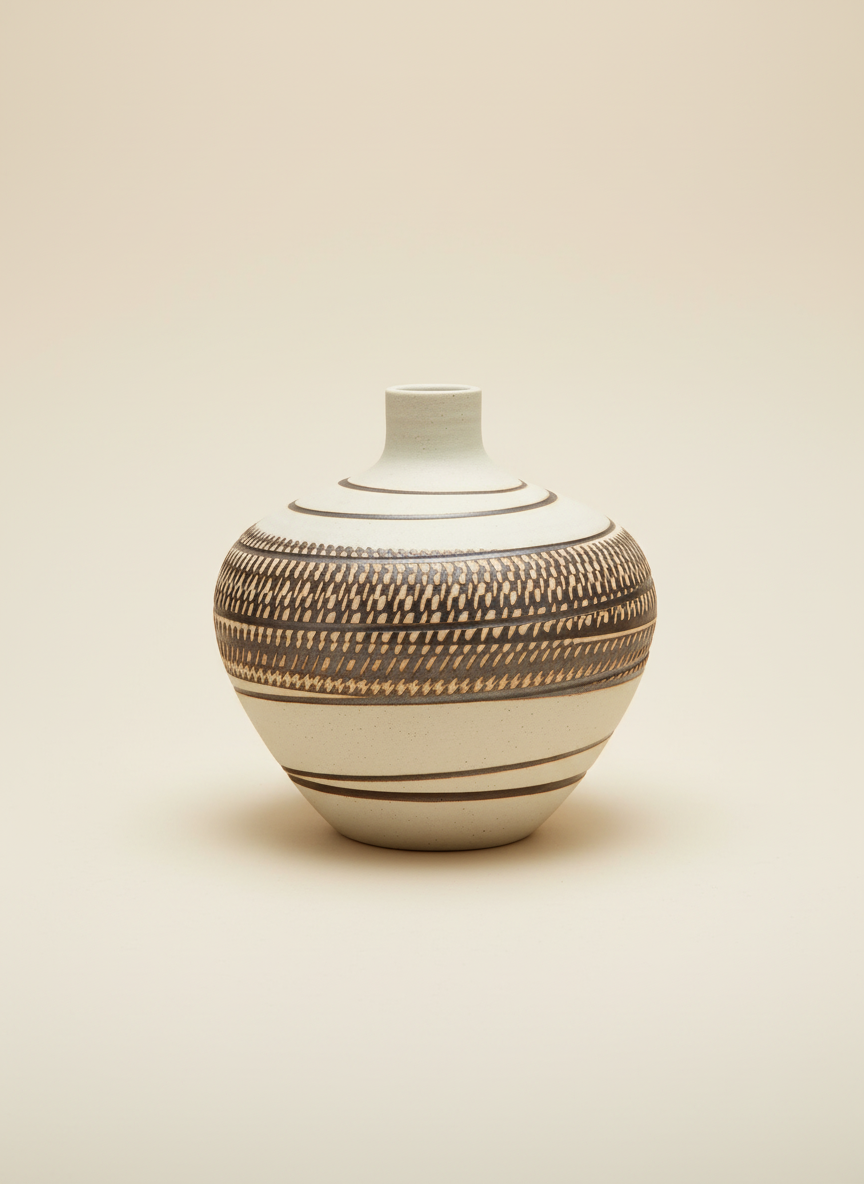 Keramische Designvaas Handgemaakt Look