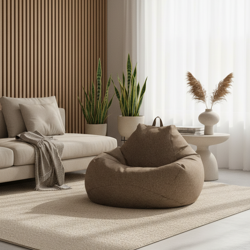 Grote Zachte Lounge Bean Bag Stoel