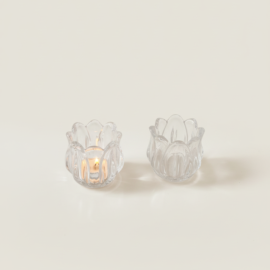 Glazen Tulpen Kandelaar