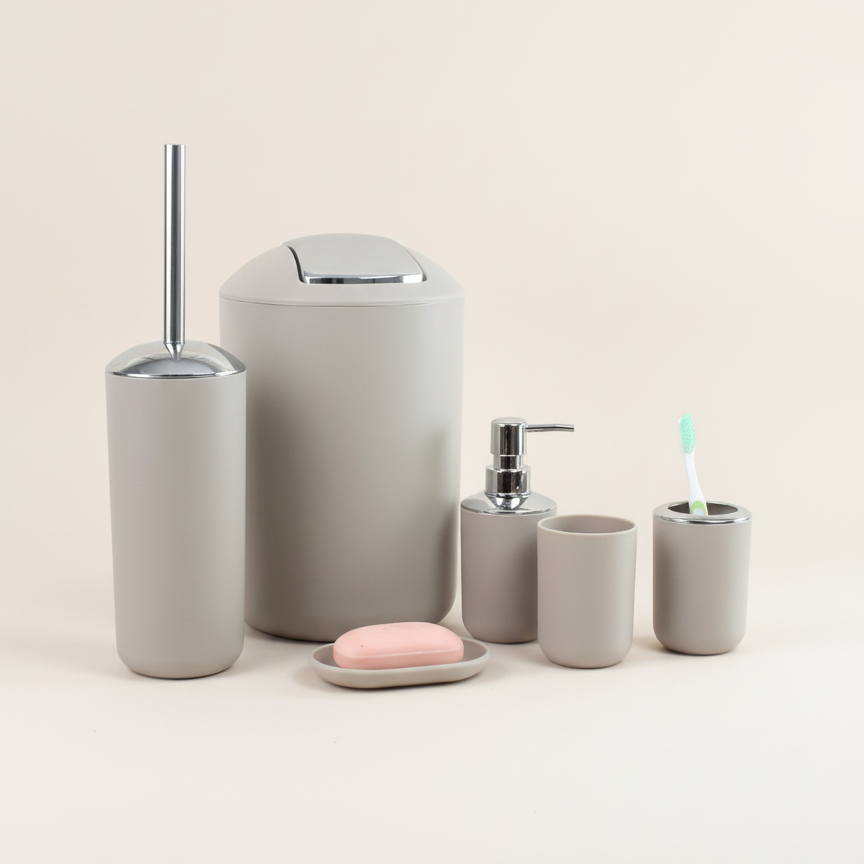 Minimalistische 6-Delige Badkamerset