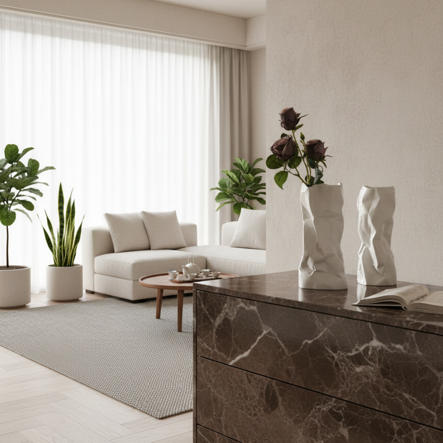 Organische Keramische Sculptuurvaas