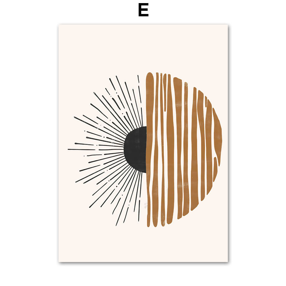 Geometrische Boho Canvas Schilderij