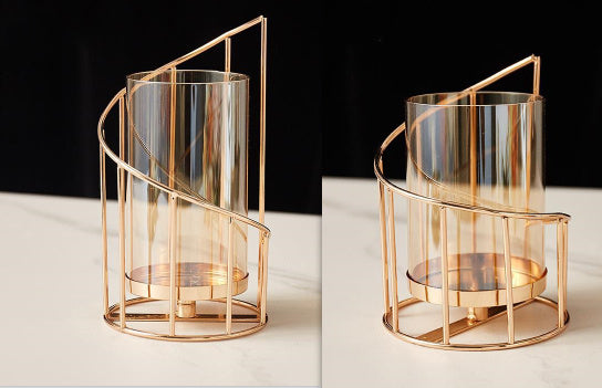 Romantische Glazen Kandelaar