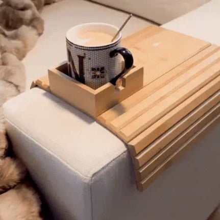 Moderne Bamboe Sofa Tray