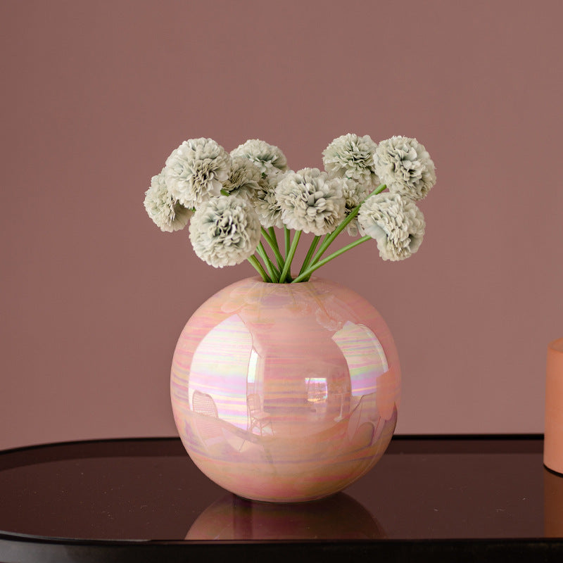 Bloemstuk Met Keramieken Vaas