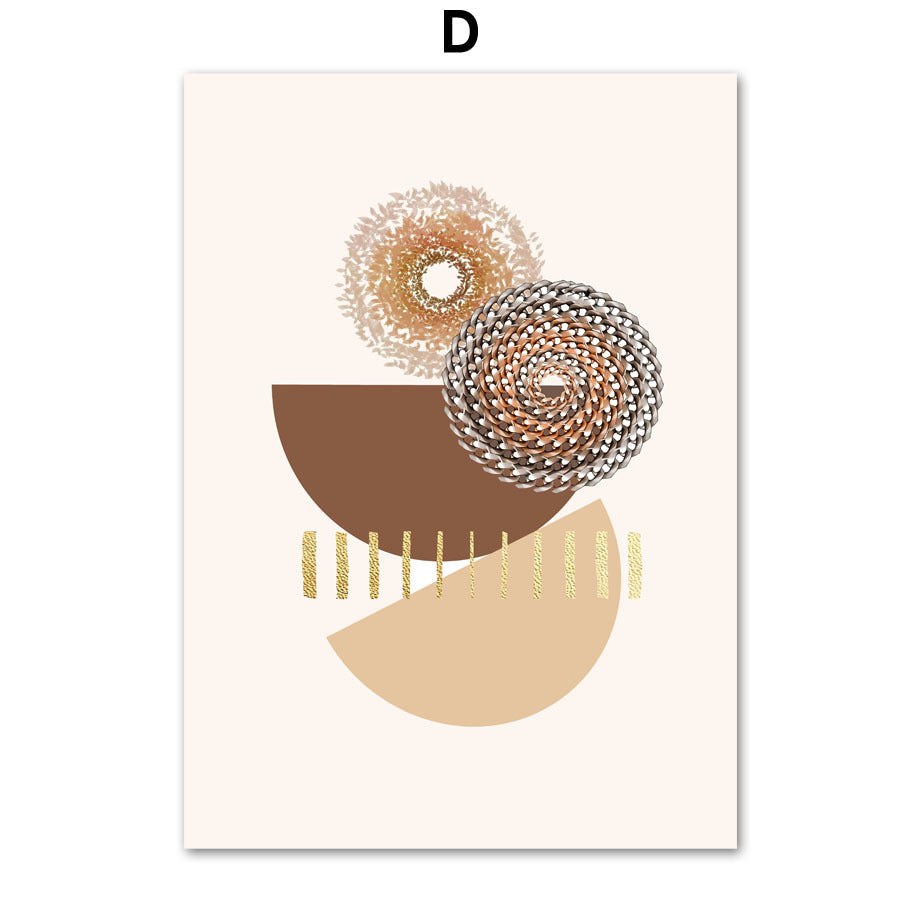 Geometrische Boho Canvas Schilderij