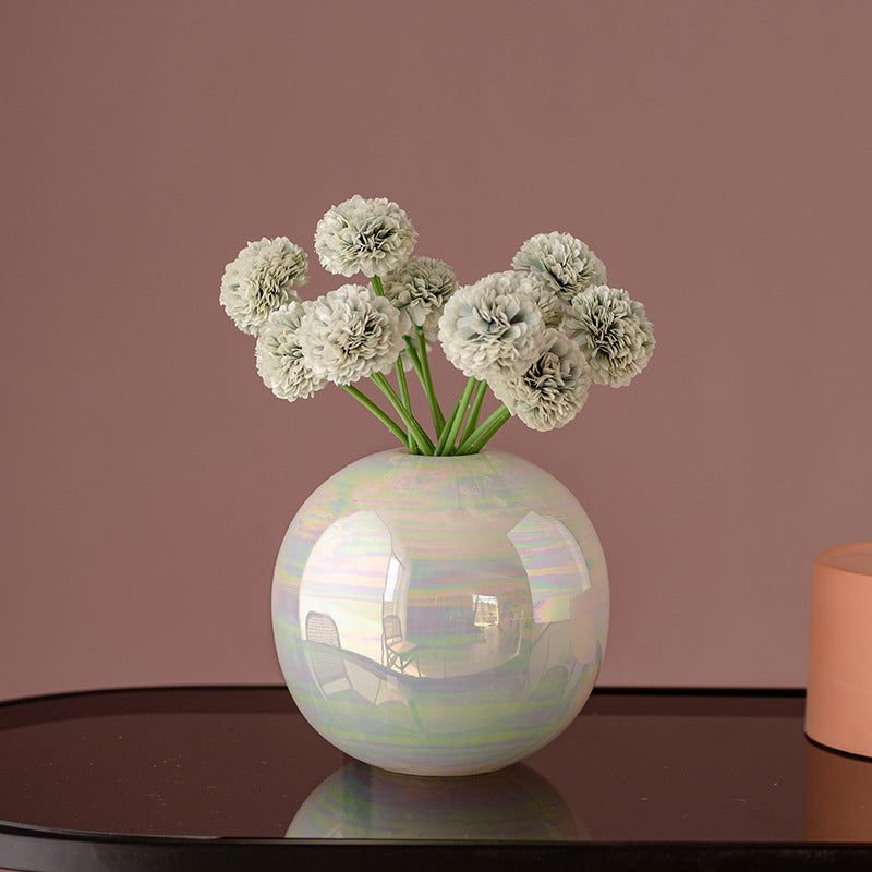 Bloemstuk Met Keramieken Vaas