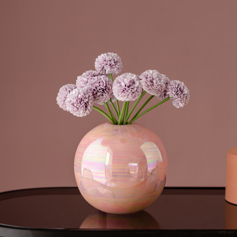 Bloemstuk Met Keramieken Vaas