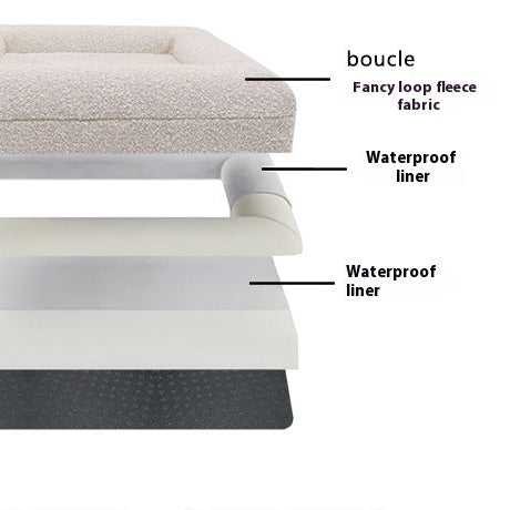 Orthopedisch Bouclé Hondenbed